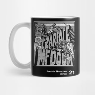 In The Action // Vintage Fan Art Tribute Mug